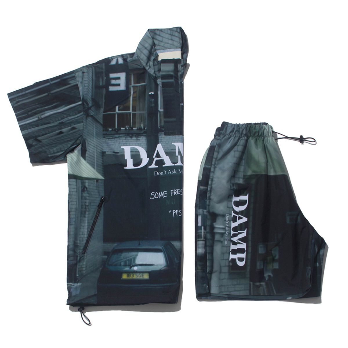 돈애스크마이플랜(DAMP) P.F.S 프린팅 와이드 쇼츠