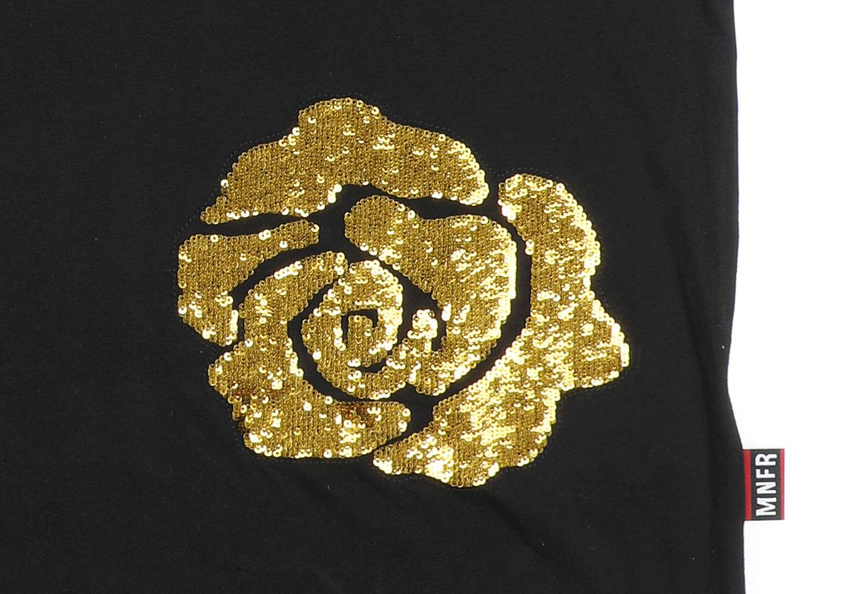몽키플라워(Monkey Flower) 공용 M민화드로잉 레귤러핏 반팔티셔츠/MM1WTS09U BLACK