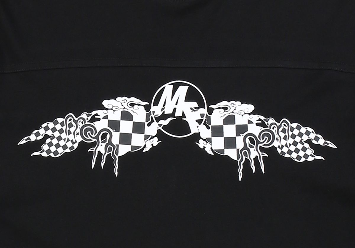 몽키플라워(Monkey Flower) 공용  크라우드 프린트 반팔티셔츠/MM1WTS17U BLACK
