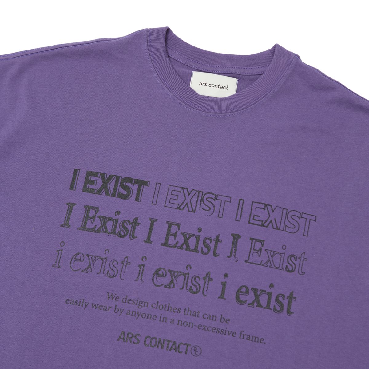 아르스 콘택트(ARSCONTACT) i Exist Tee. Purple