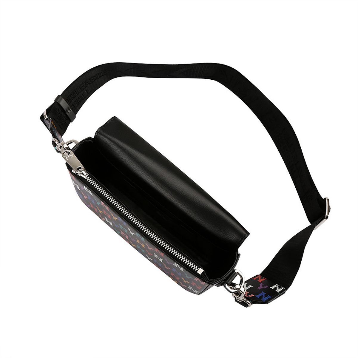 엠엘비(MLB) 클래식 모노그램 레인보우 후디백 NY (BLACK)