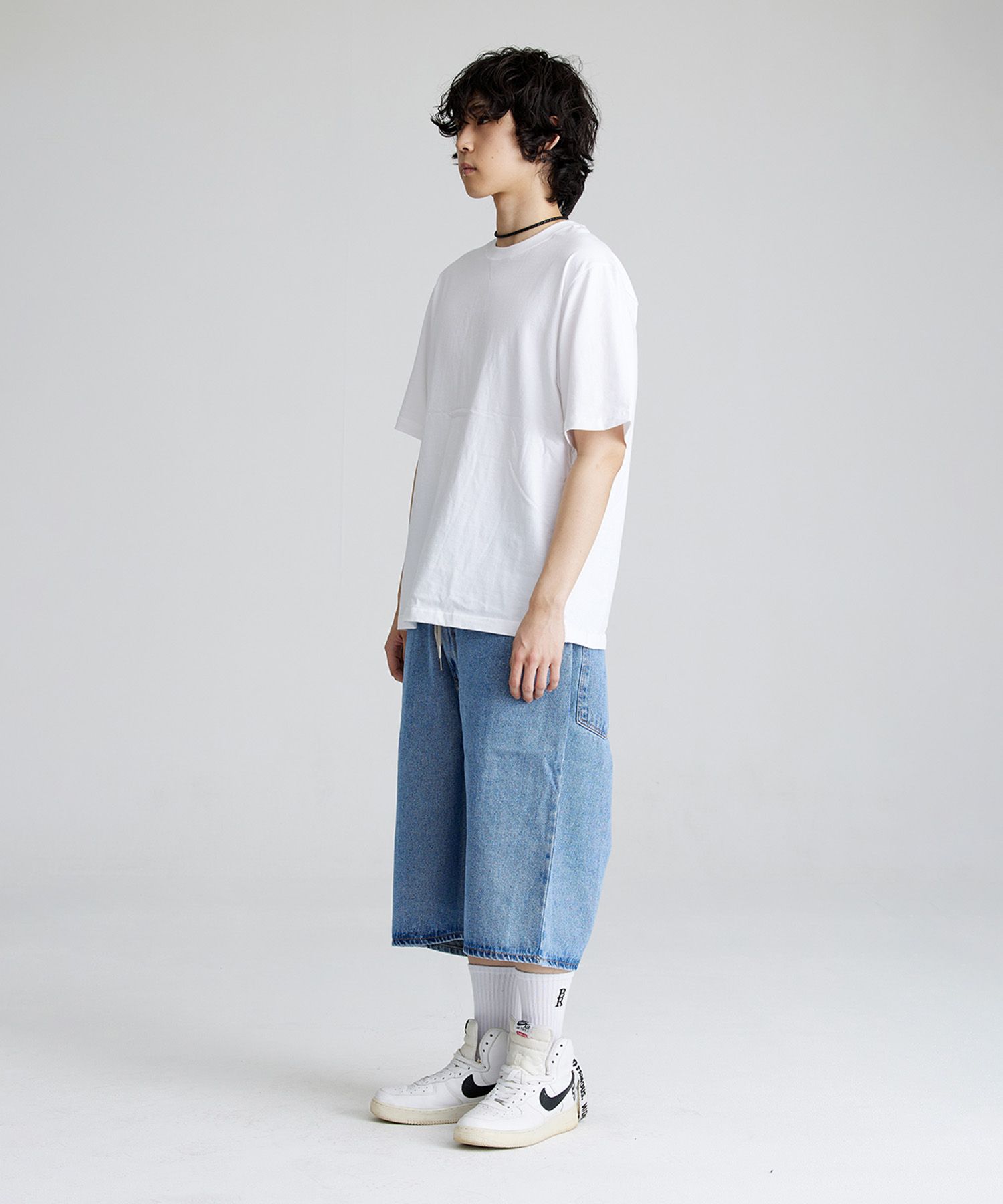 【BAON】[unisex] Banding Carpenter Linen Denim Bermuda PT Edikted Carpenter Denim Bermuda Shorts | PacSun