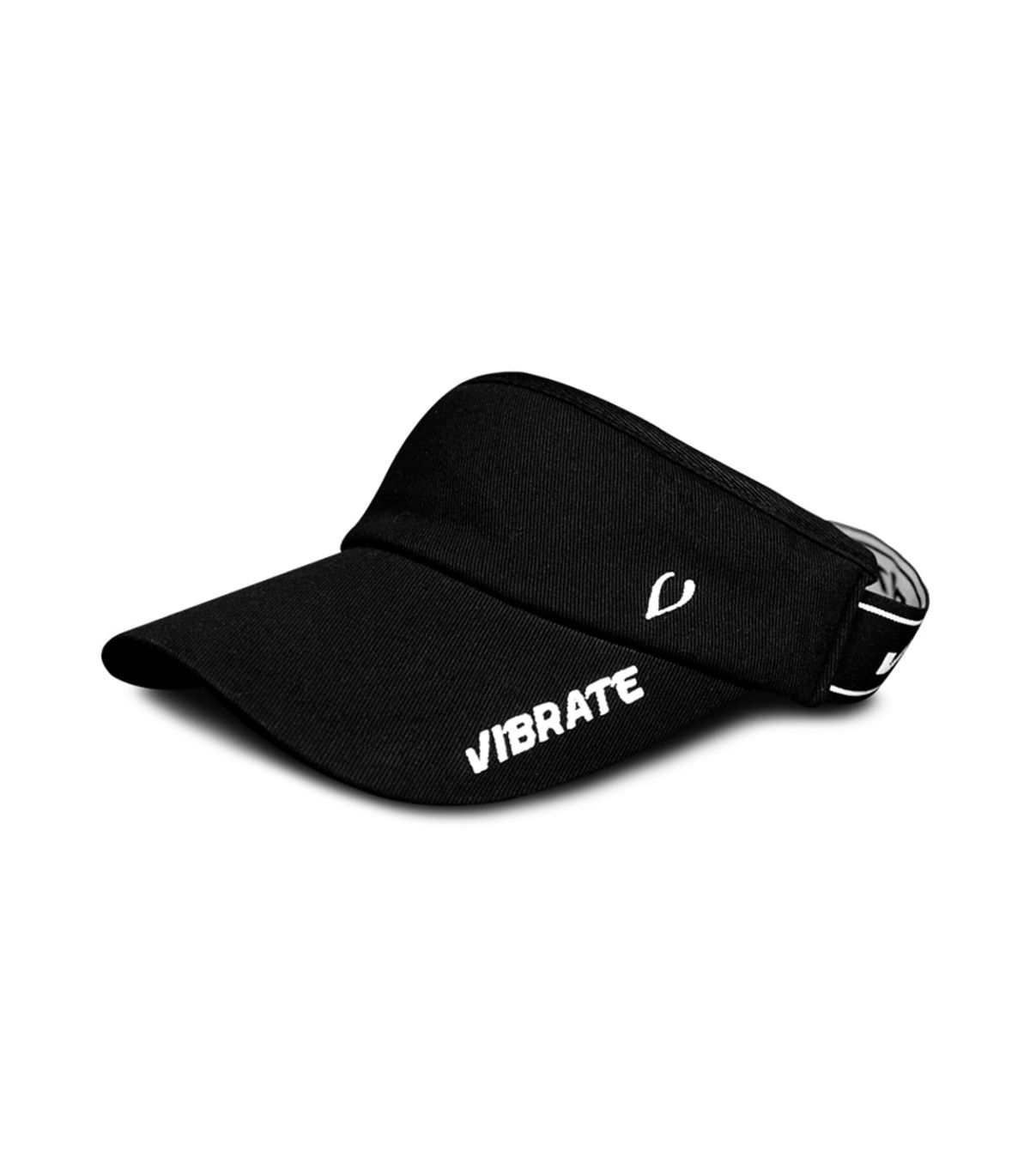 바이브레이트(VIBRATE) BLACK LINE - URBAN COLLECTION JACQUARD STRAP SUN CAP (BLACK)