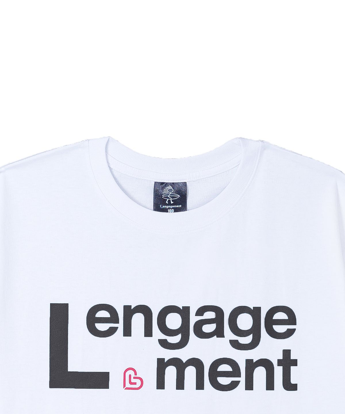 랑가주망(LENGAGEMENT) 클래식핏 엘 로고 반팔티 [블랙]