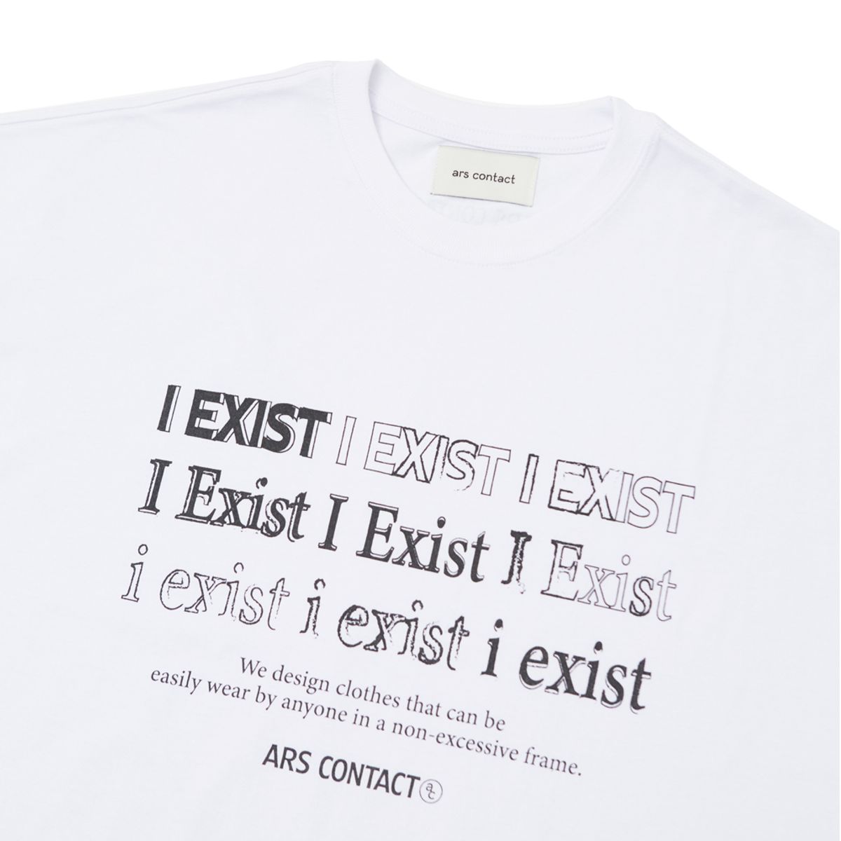 아르스 콘택트(ARSCONTACT) i Exist Tee. White