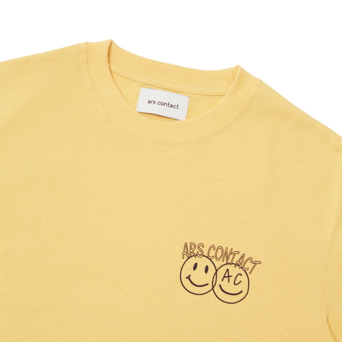 아르스 콘택트(ARSCONTACT) AC Smile Tee. H.Yellow