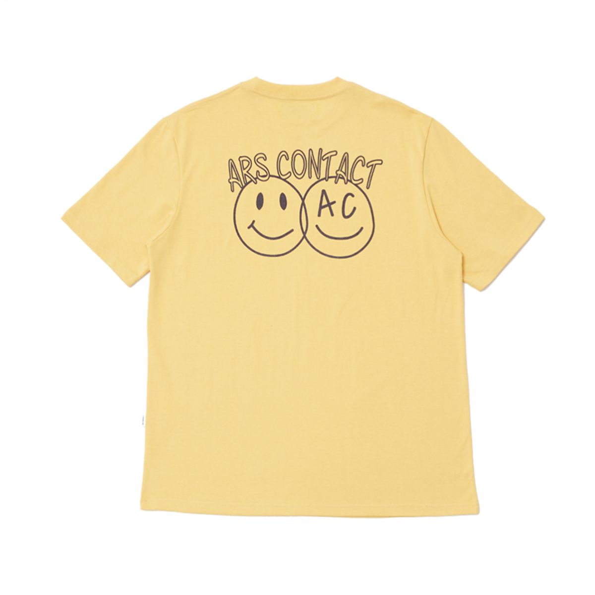 아르스 콘택트(ARSCONTACT) AC Smile Tee. H.Yellow