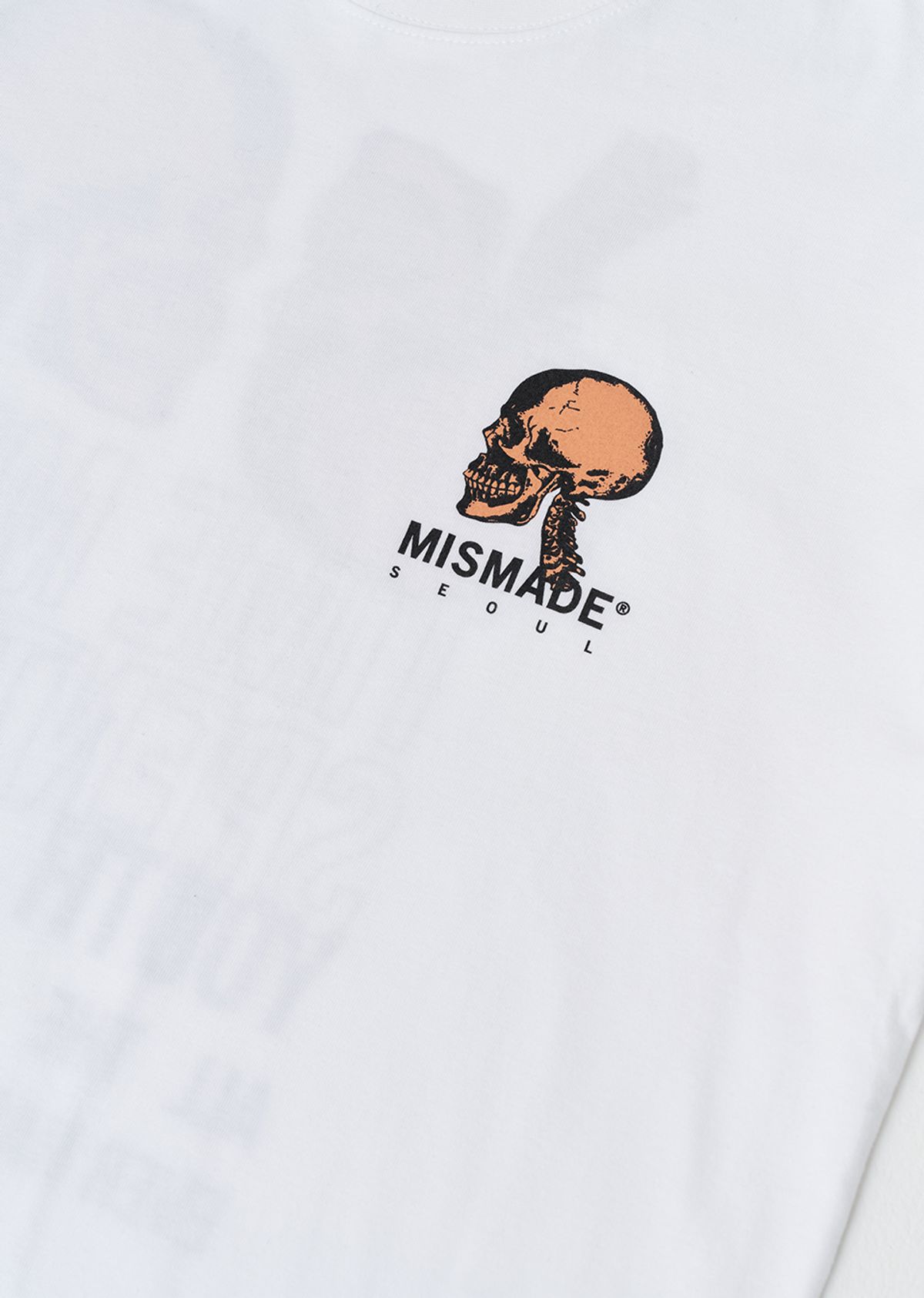 미스메이드(MISMADE) X-ray skull t-shirts (White)