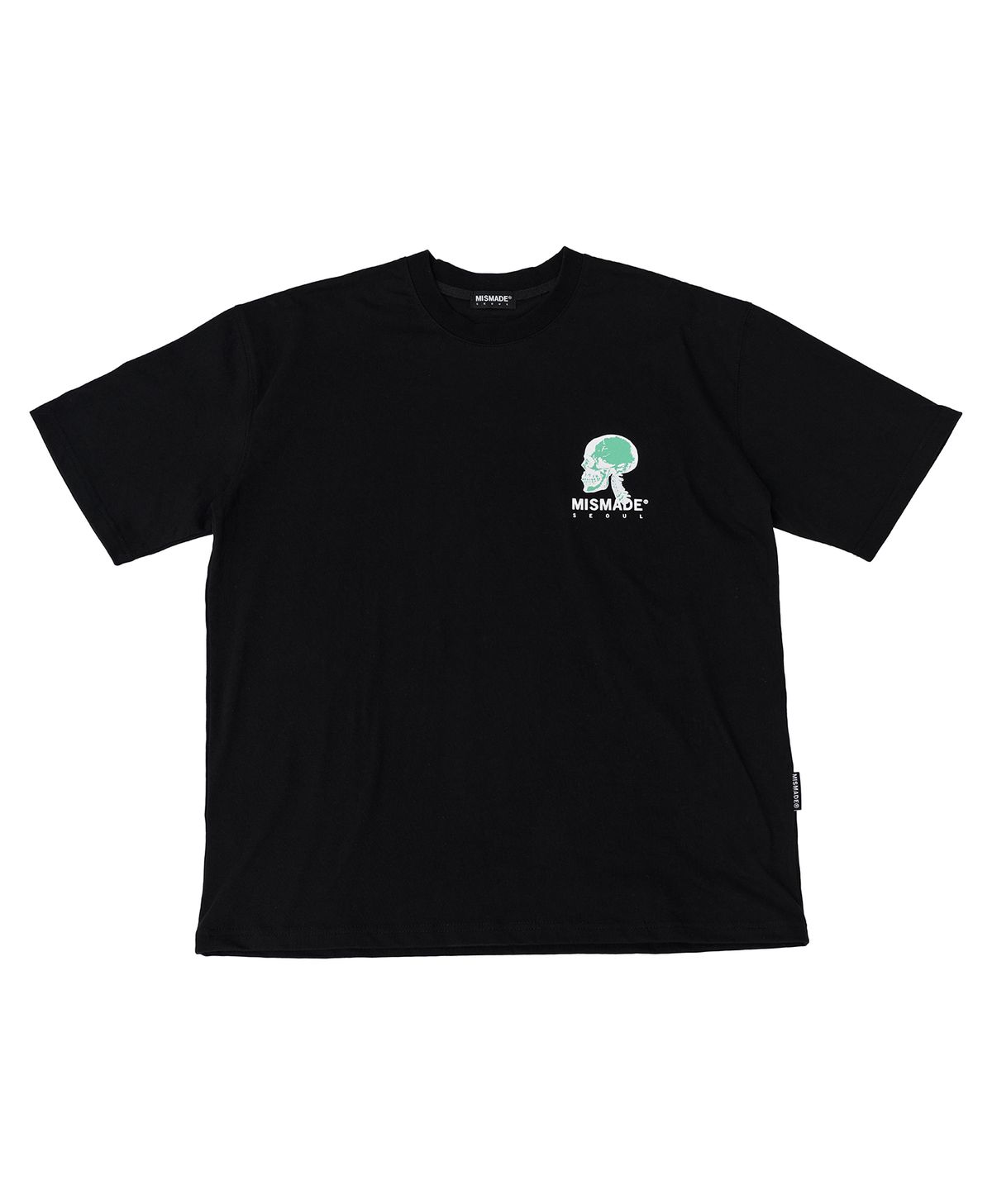 미스메이드(MISMADE) X-ray skull t-shirts (Black)