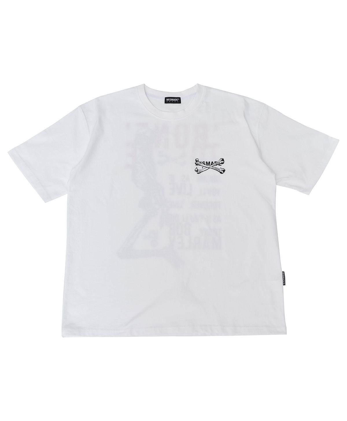 미스메이드(MISMADE) Whole body skull t-shirts (White)