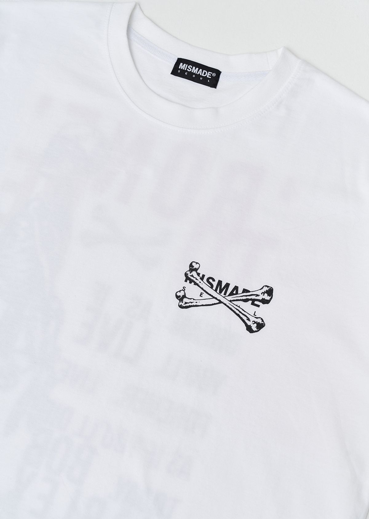 미스메이드(MISMADE) Whole body skull t-shirts (White)