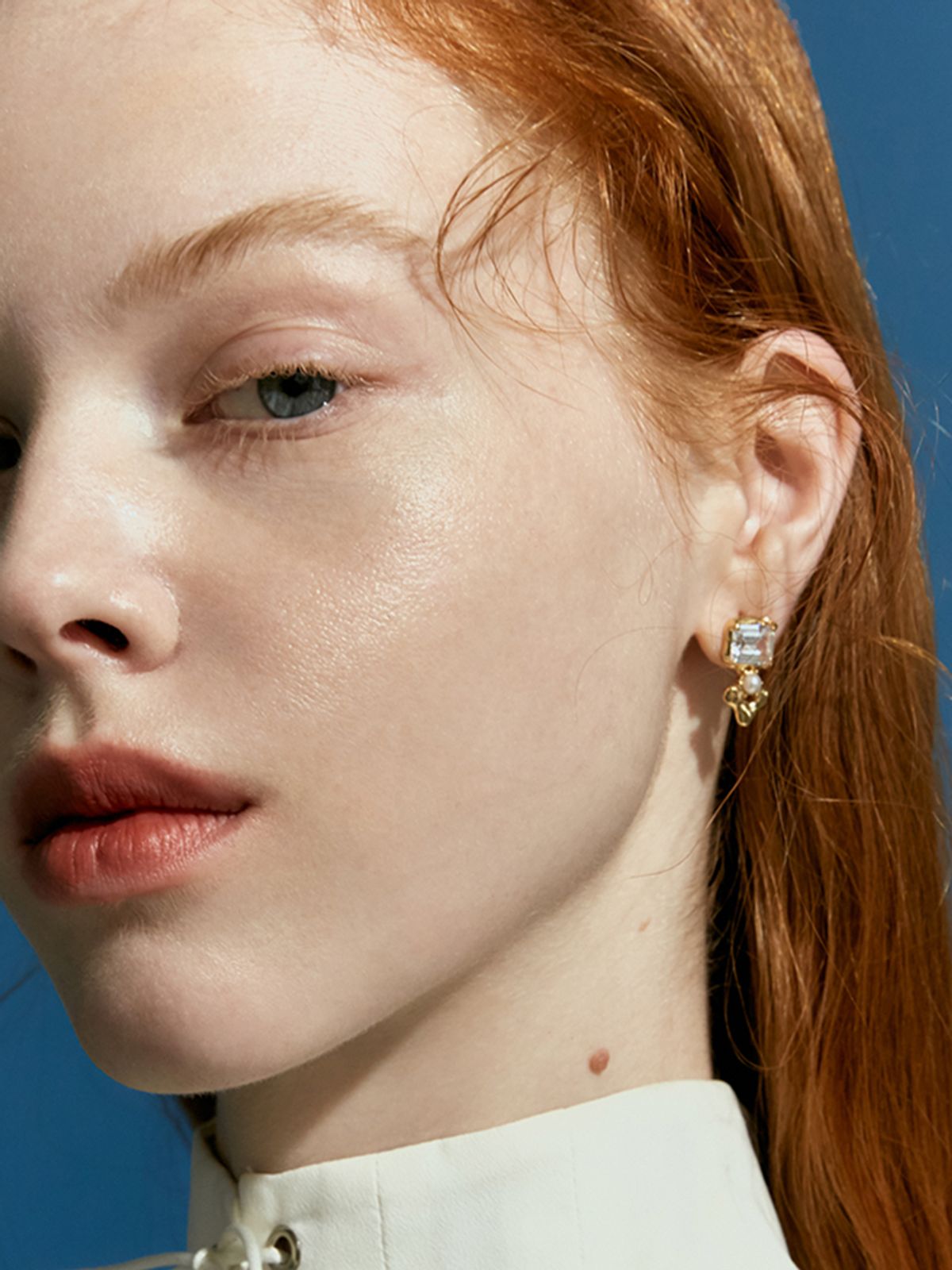 파피(POPPI) Water light earrings (Wihte)