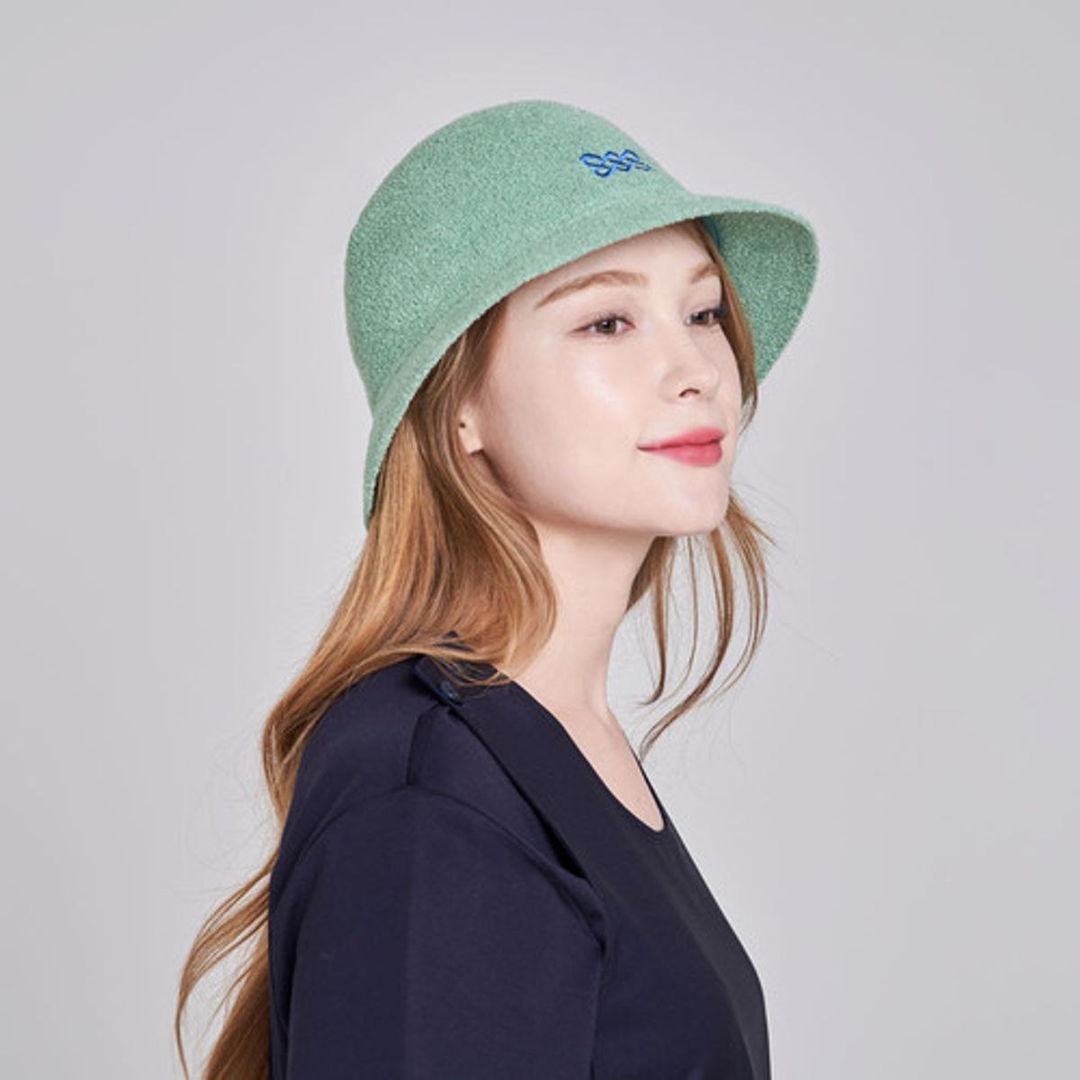 수인(SUIN) 타올 돔 버킷햇- 에메랄드