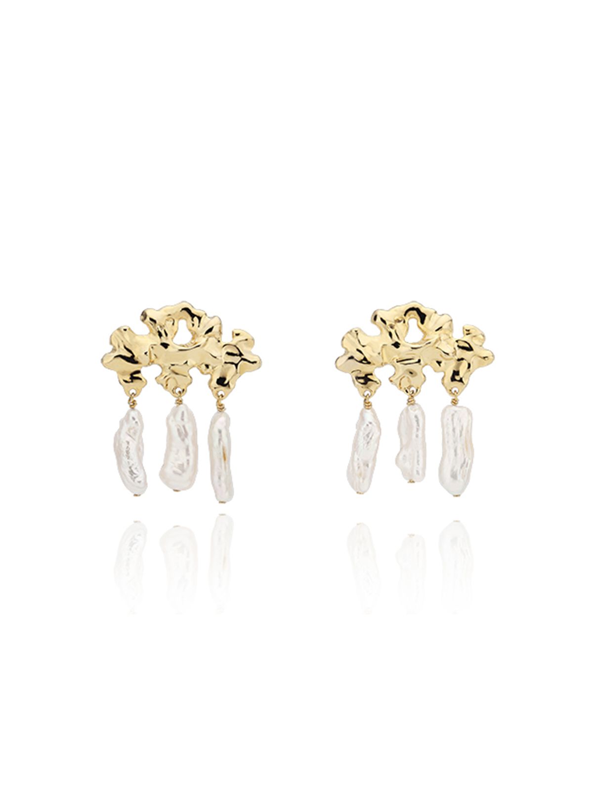 파피(POPPI) Gentle wave pearl earrings