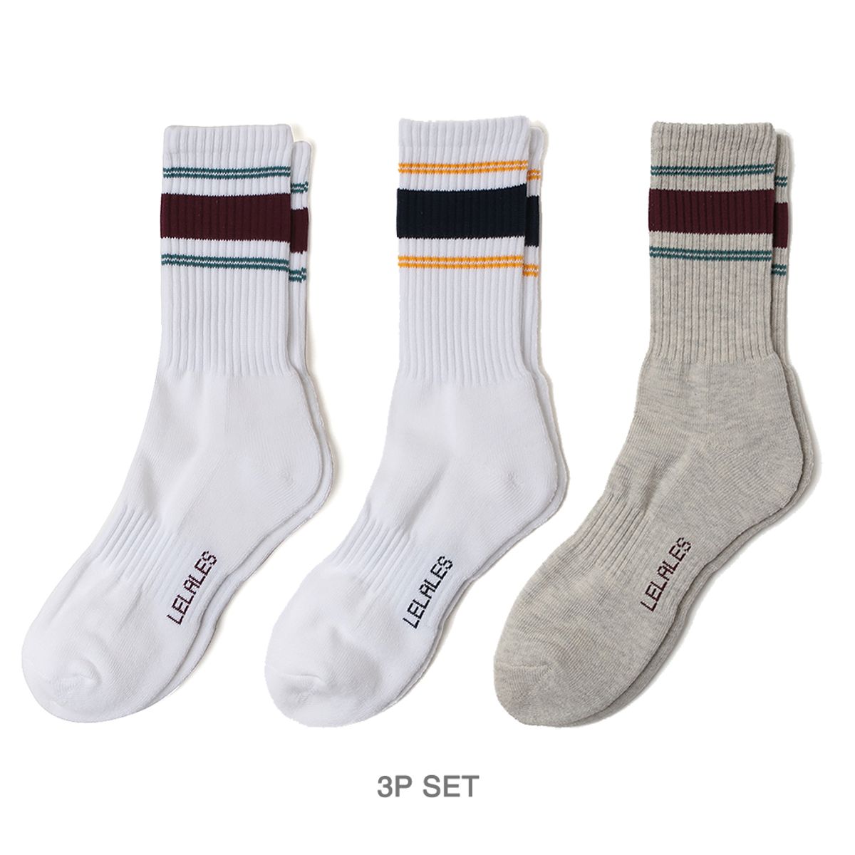 르라레(LELALES) [3pack] 르라레 크루삭스