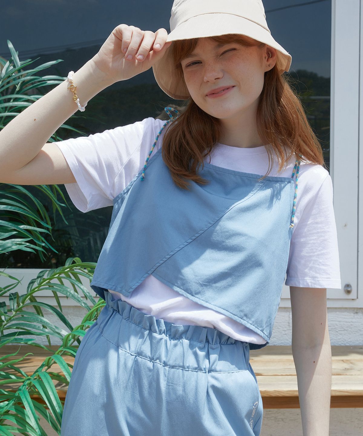 디어피어(DEAR,PEER) 선데이 베스트 세트 스카이블루