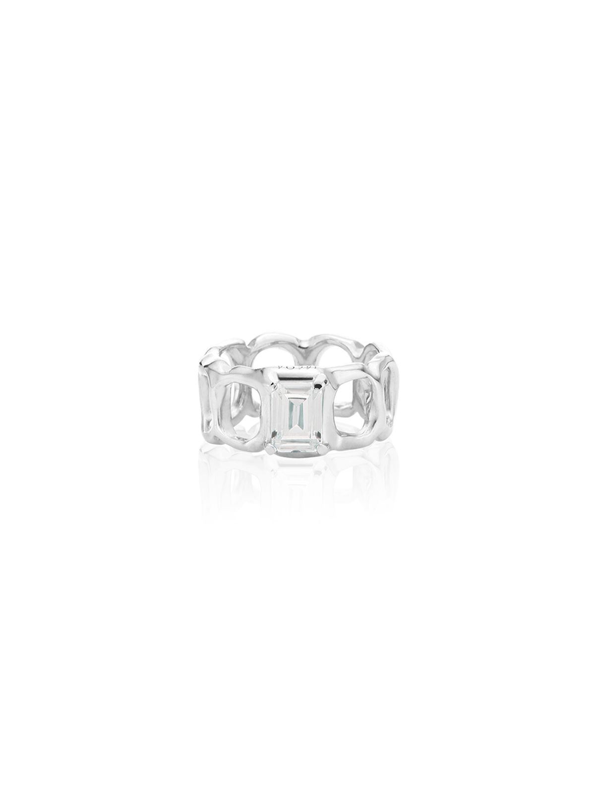 파피(POPPI) Gentle link ring (White)