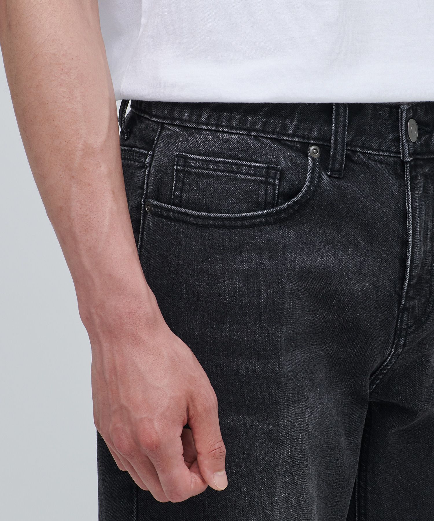 MUSINSA | MUSINSA STANDARD TAPERED CROPPED DENIM PANTS