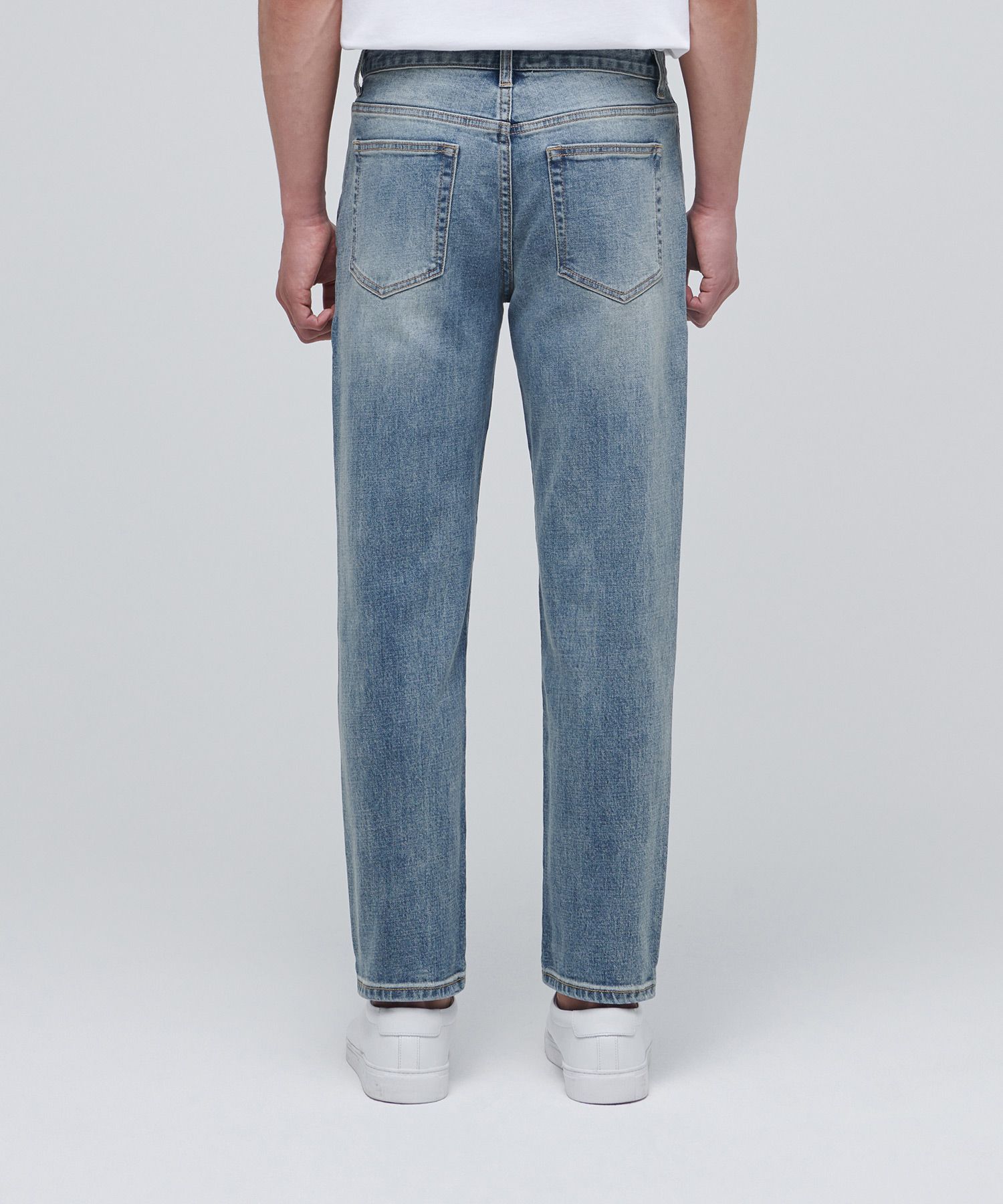 ★MUSINSA STANDARD★ KIPAS Slim Crop Denim Pants Sky Blue MM MUSINSA | MUSINSA STANDARD SLIM CROPPED DENIM PANTS [SKY BLUE]