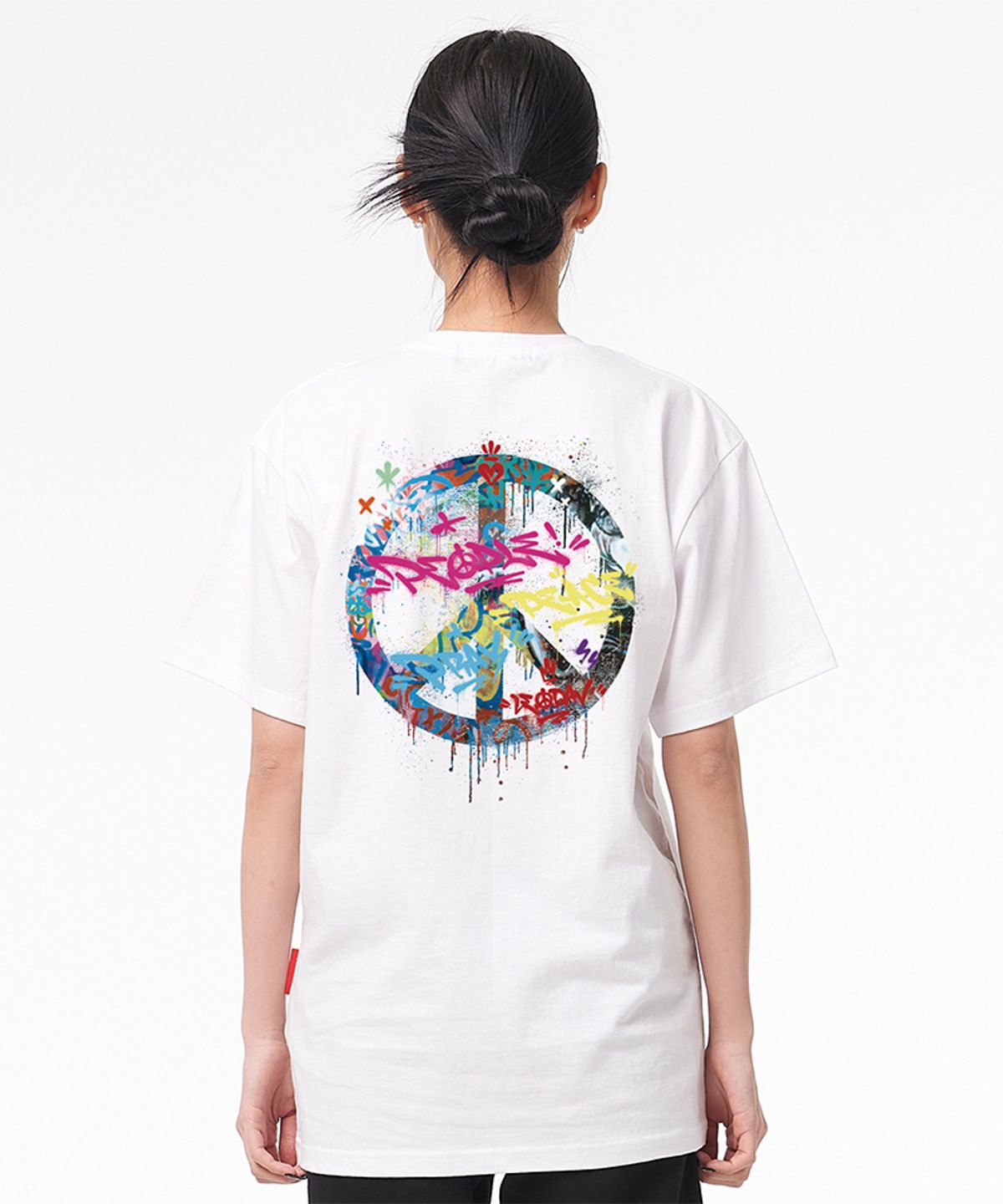 아티스트웨어(ARTISTWEAR) [ATW X 레오다브] 피스메이커 오버핏 반팔티_WH