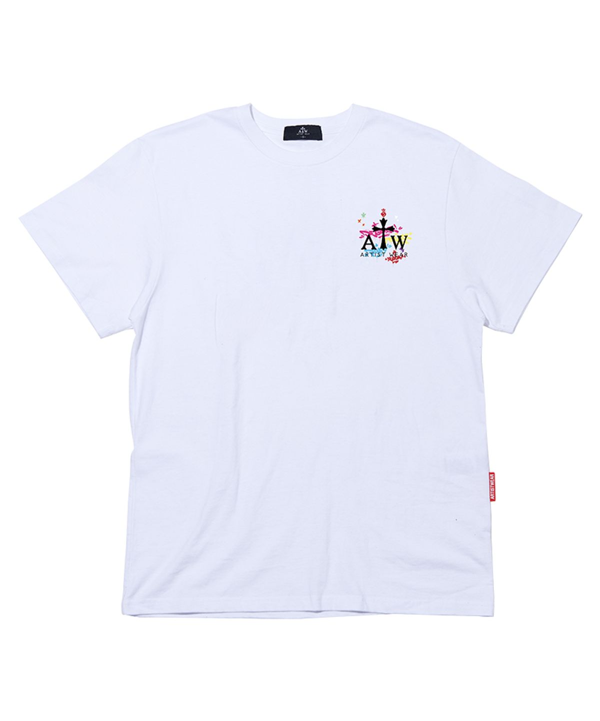 아티스트웨어(ARTISTWEAR) [ATW X 레오다브] 피스메이커 오버핏 반팔티_WH
