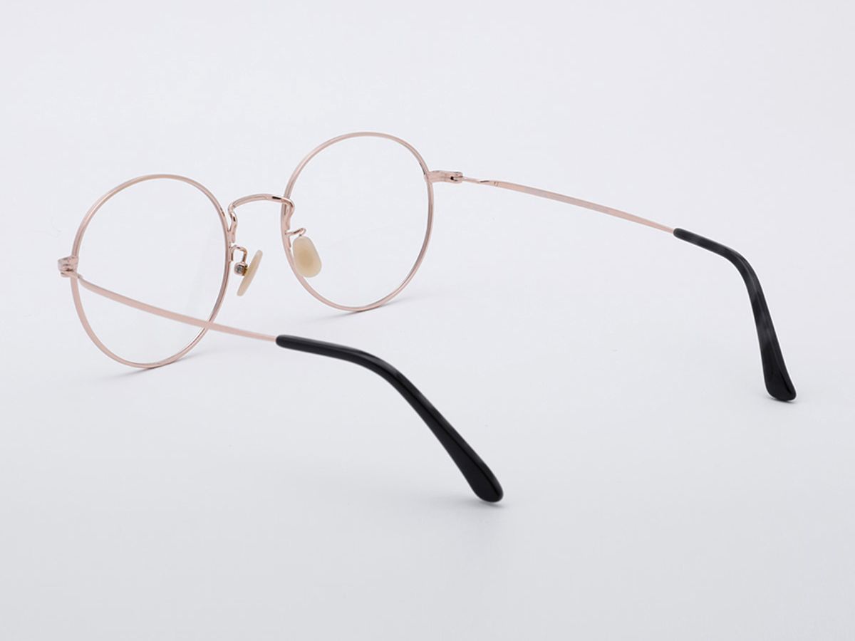 알로아이웨어(ALO EYEWEAR) [ALOXROUNZ] AR8101A C3 오버사이즈 블랙/로즈골드 라운드 안경테