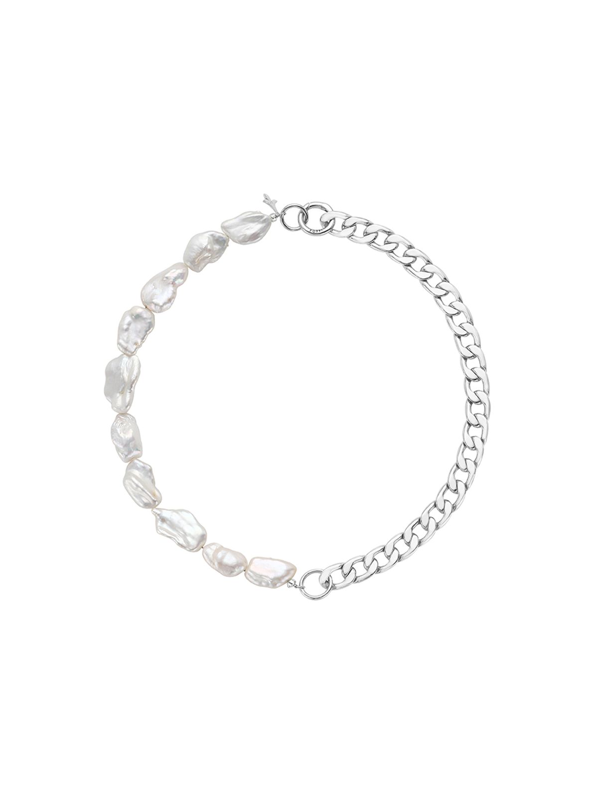 파피(POPPI) Pearl and chain balance chocker