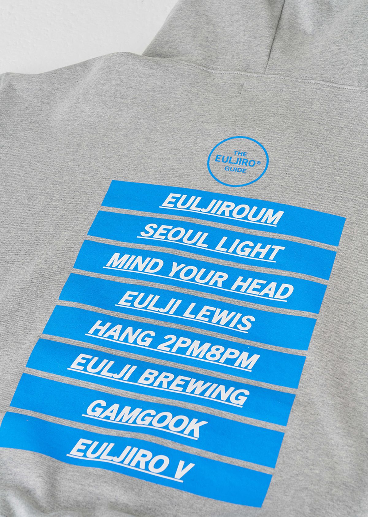 미스메이드(MISMADE) Euljiro Hooded Sweatshirt (Melange)