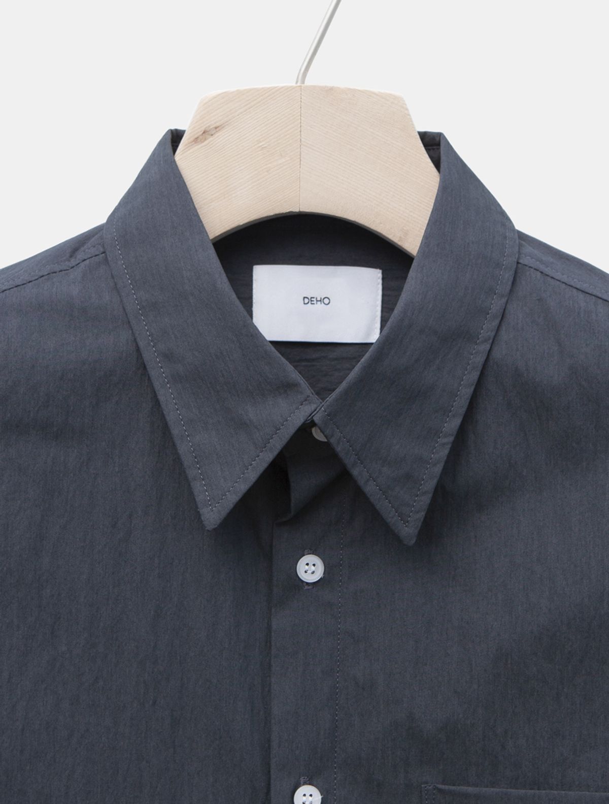 데호(DEHO) STANDARD C/N SHIRTS [Charcoal]