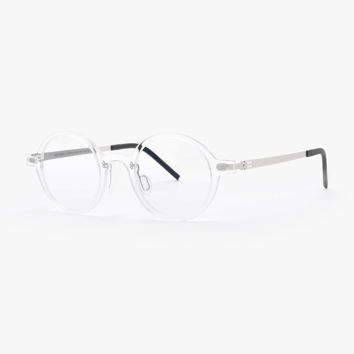 알로아이웨어(ALO EYEWEAR) [ALOXROUNZ] The air ARA5103 C2 초경량 라운드 오버사이즈 투명 클리어 안경테