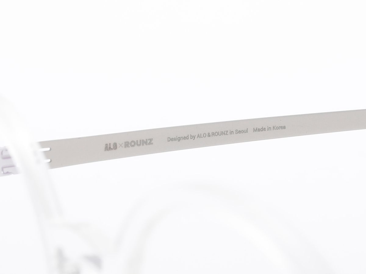 알로아이웨어(ALO EYEWEAR) [ALOXROUNZ] The air ARA5103 C2 초경량 라운드 오버사이즈 투명 클리어 안경테