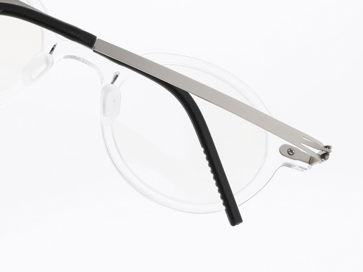 알로아이웨어(ALO EYEWEAR) [ALOXROUNZ] The air ARA5103 C2 초경량 라운드 오버사이즈 투명 클리어 안경테