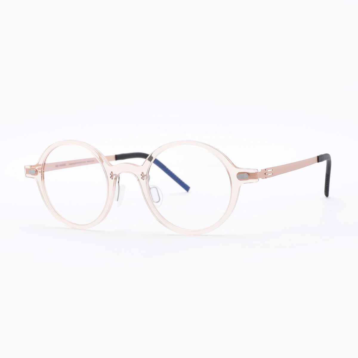 알로아이웨어(ALO EYEWEAR) [ALOXROUNZ] The air ARA5103 C3 초경량 라운드 오버사이즈 투명 피치 안경테