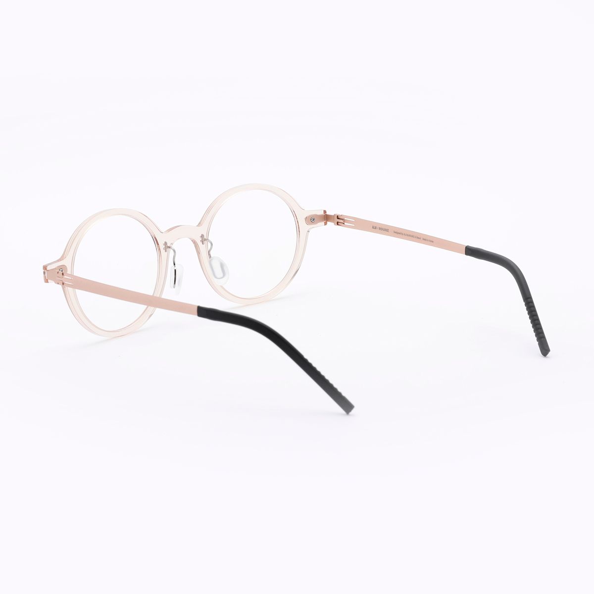 알로아이웨어(ALO EYEWEAR) [ALOXROUNZ] The air ARA5103 C3 초경량 라운드 오버사이즈 투명 피치 안경테