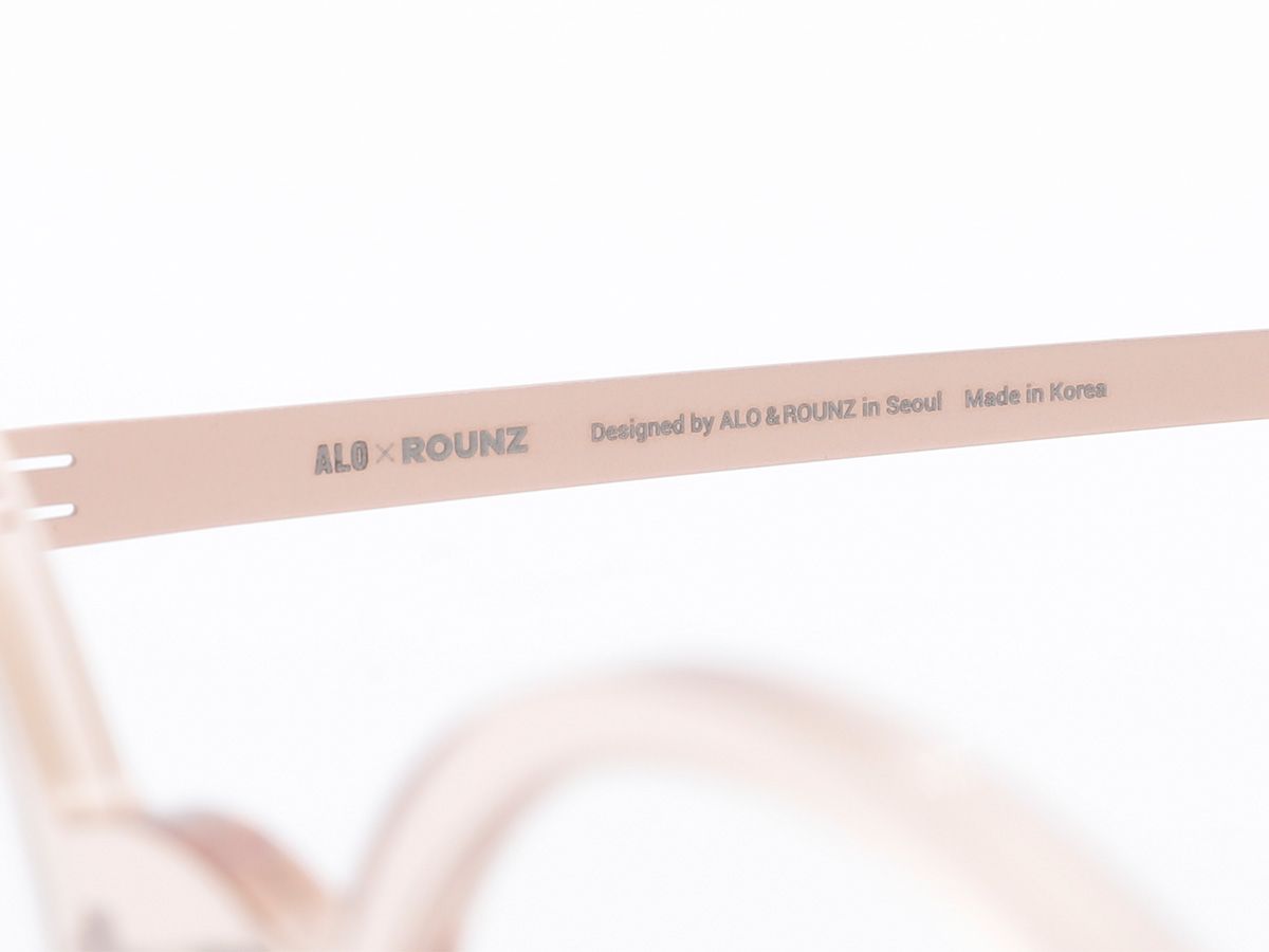 알로아이웨어(ALO EYEWEAR) [ALOXROUNZ] The air ARA5103 C3 초경량 라운드 오버사이즈 투명 피치 안경테