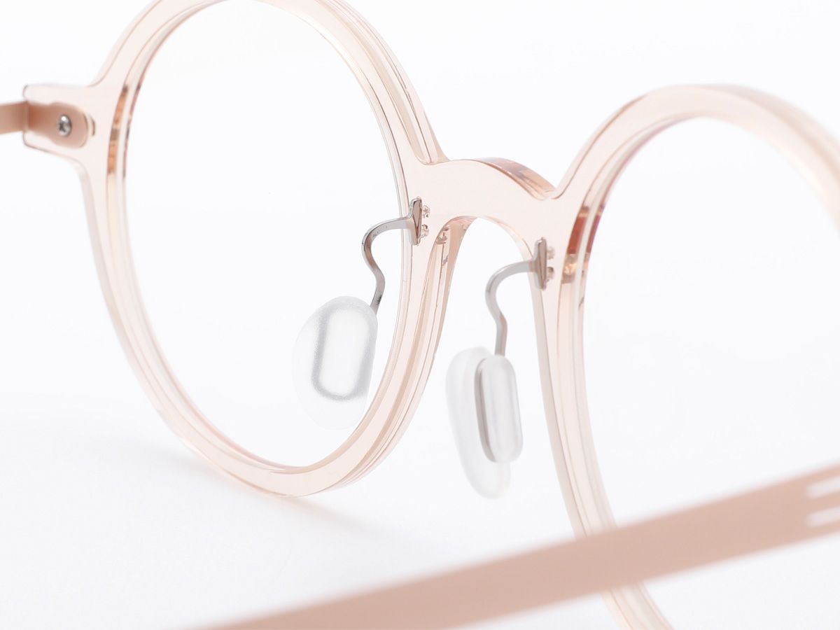 알로아이웨어(ALO EYEWEAR) [ALOXROUNZ] The air ARA5103 C3 초경량 라운드 오버사이즈 투명 피치 안경테