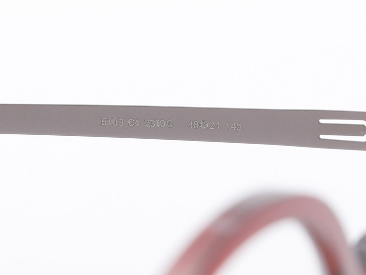 알로아이웨어(ALO EYEWEAR) [ALOXROUNZ] The air ARA5103 C4 초경량 라운드 오버사이즈 투명 레드 안경테