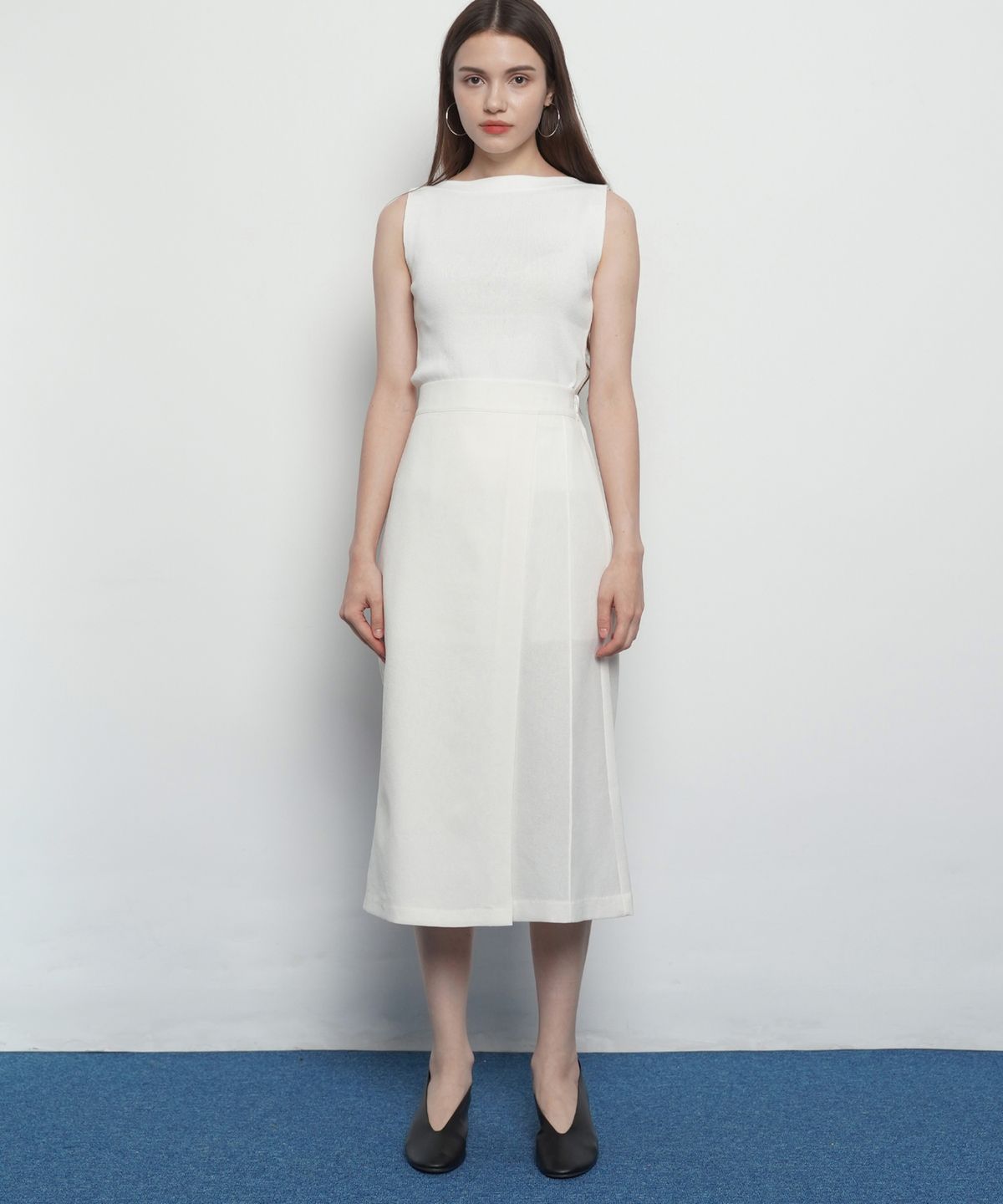 에이본(THE-ABON) W327 rap long skirts beige