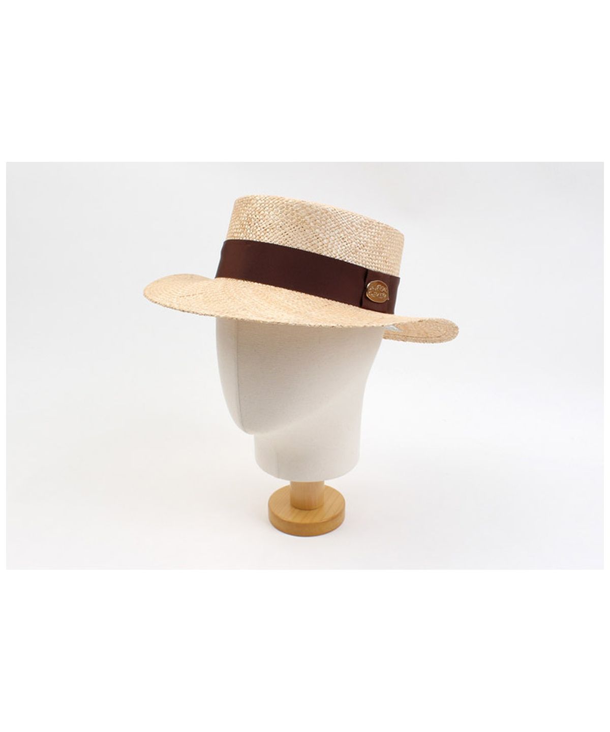 유니버셜 케미스트리(UNIVERSAL CHEMISTRY) Brown Line Bau Flat Fedora 파나마햇
