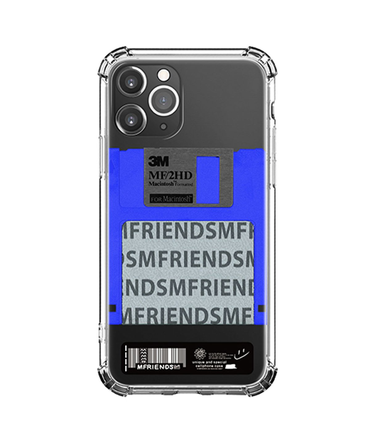 엠프렌즈(MFRIENDS) 아이폰·갤럭시 공용 플로피 디스크 그래픽 케이스 514  커스텀 아트 디자인  엠프렌즈