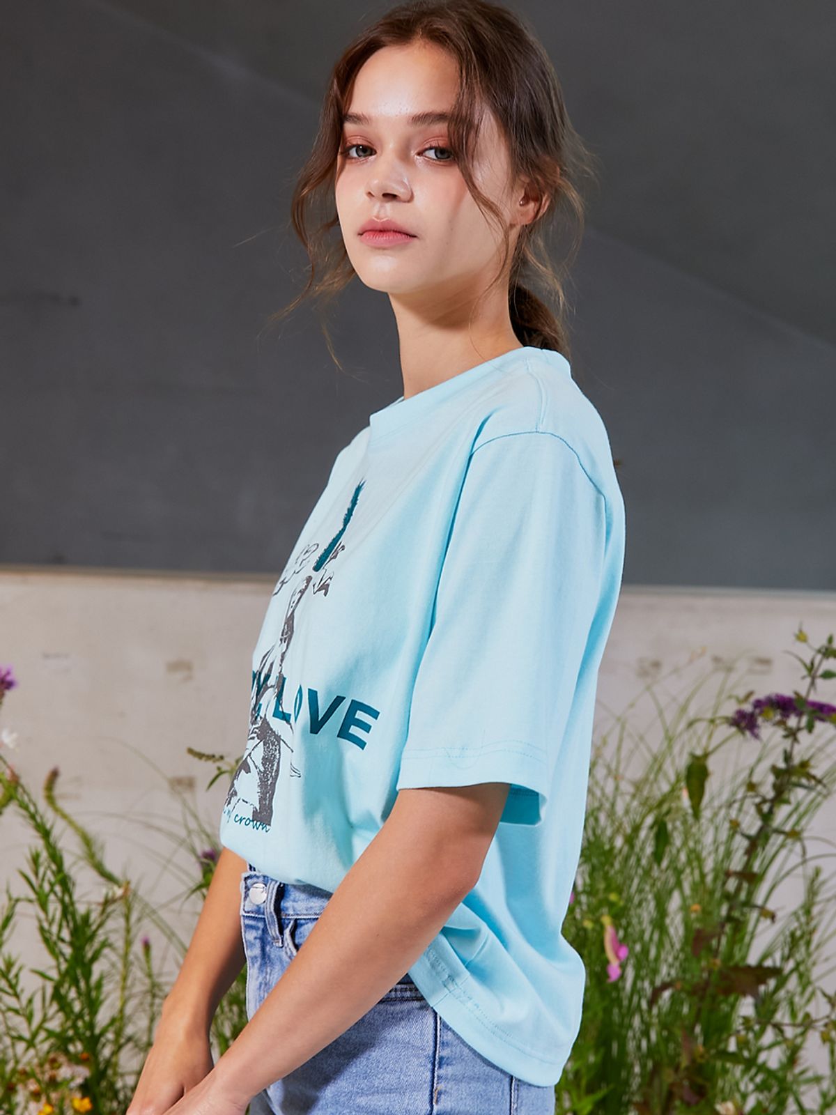 쏘리, 투 머치 러브(SORRY, TOO MUCH LOVE) Angel Pineapple Tee_Blue