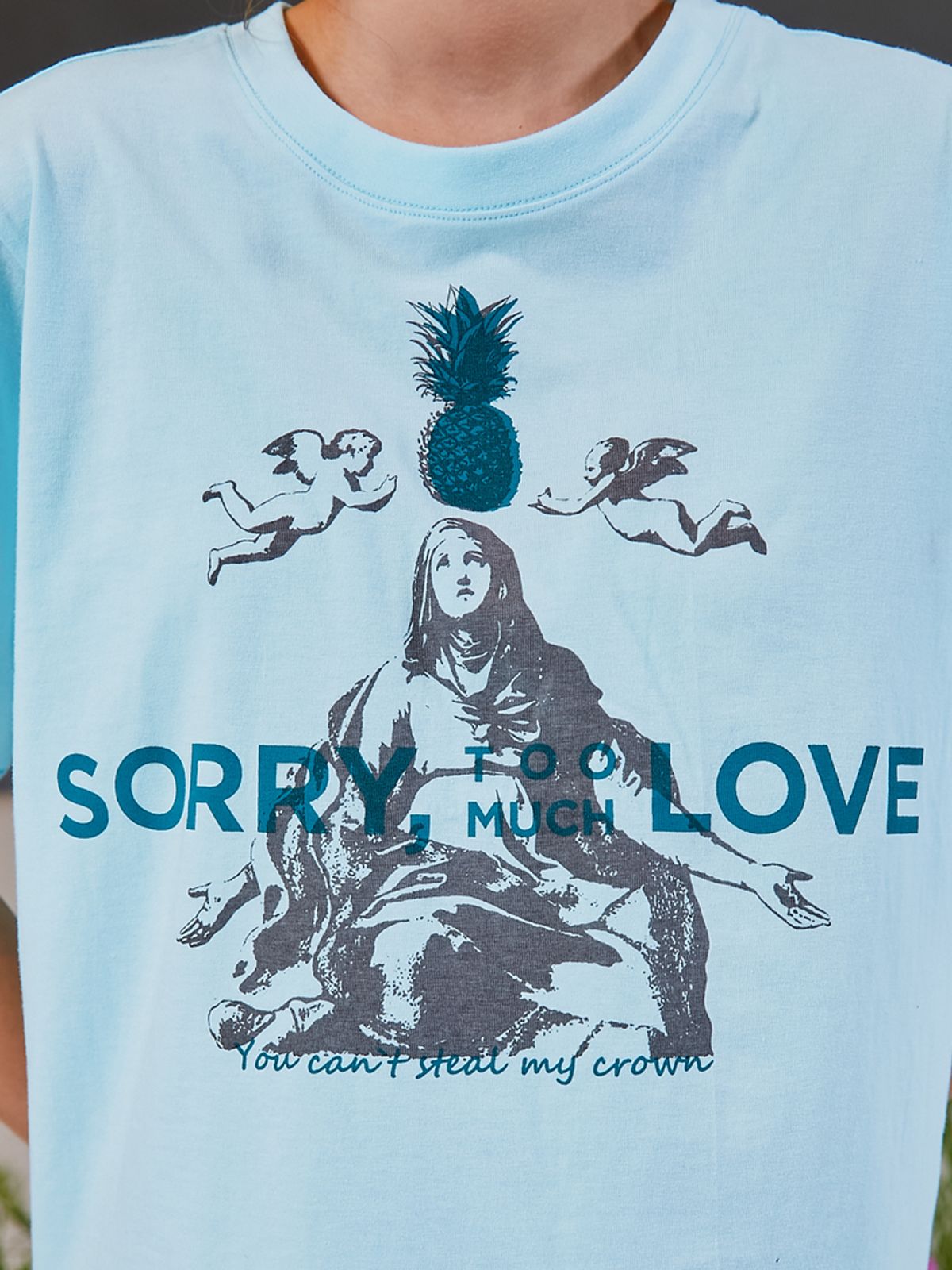 쏘리, 투 머치 러브(SORRY, TOO MUCH LOVE) Angel Pineapple Tee_Blue
