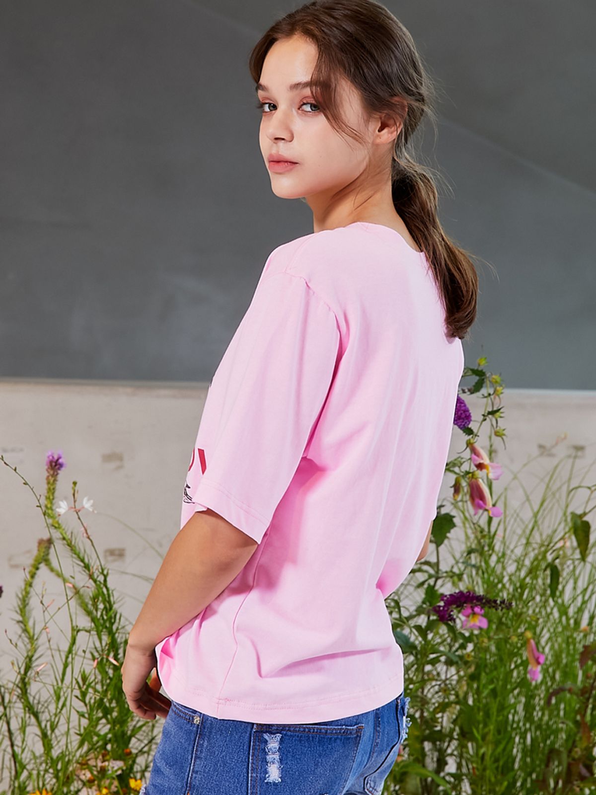 쏘리, 투 머치 러브(SORRY, TOO MUCH LOVE) Angel Pineapple Tee_Pink