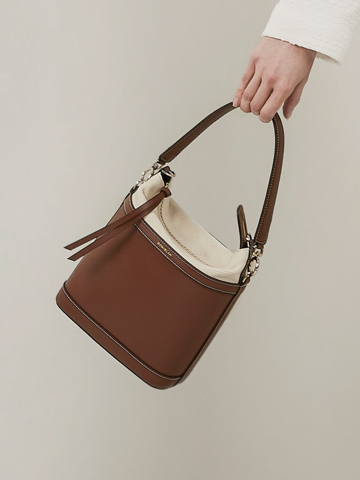 보니블라(BONIBLAH) ERON BAG (DEEP BROWN)
