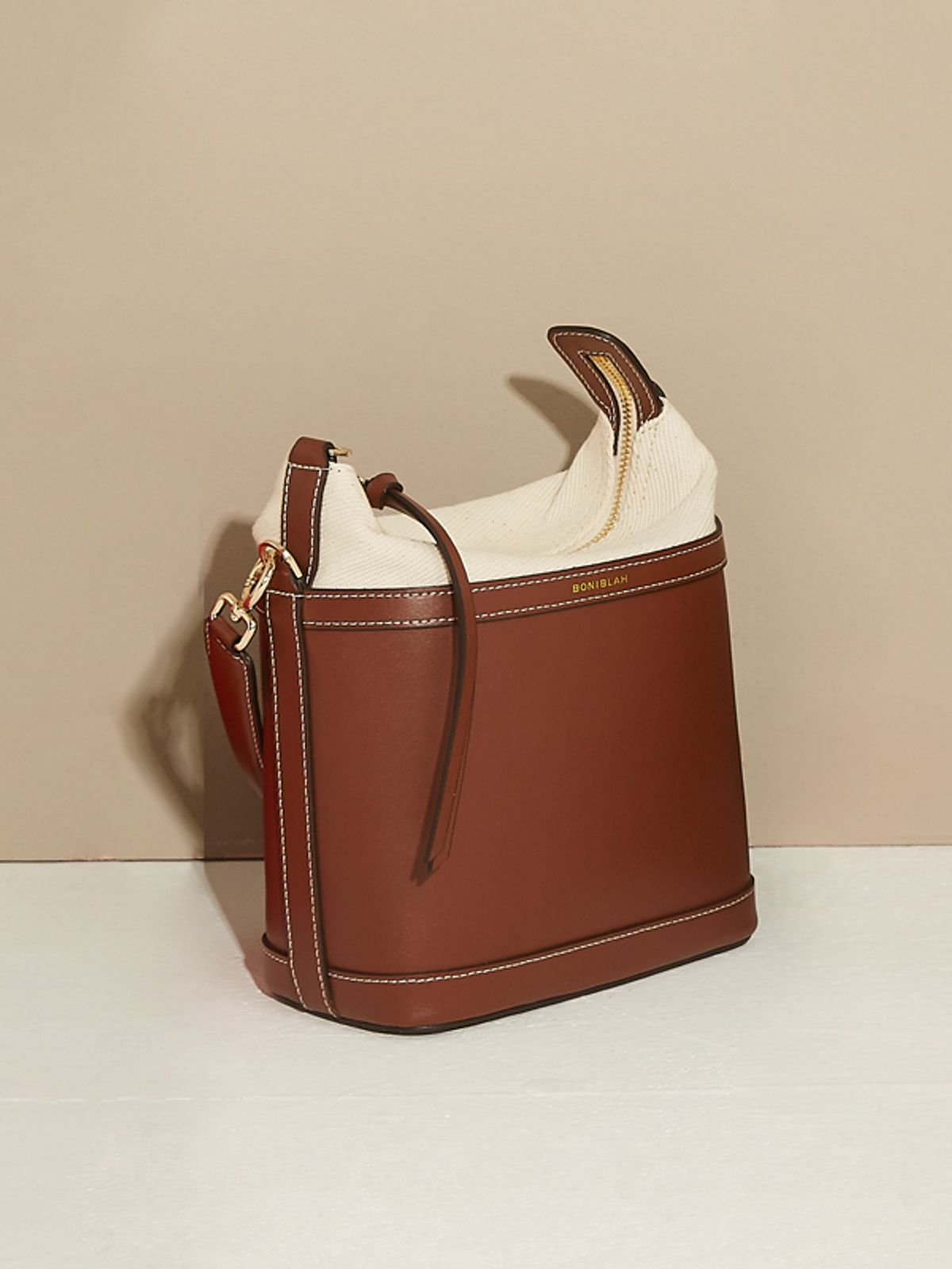 보니블라(BONIBLAH) ERON BAG (DEEP BROWN)