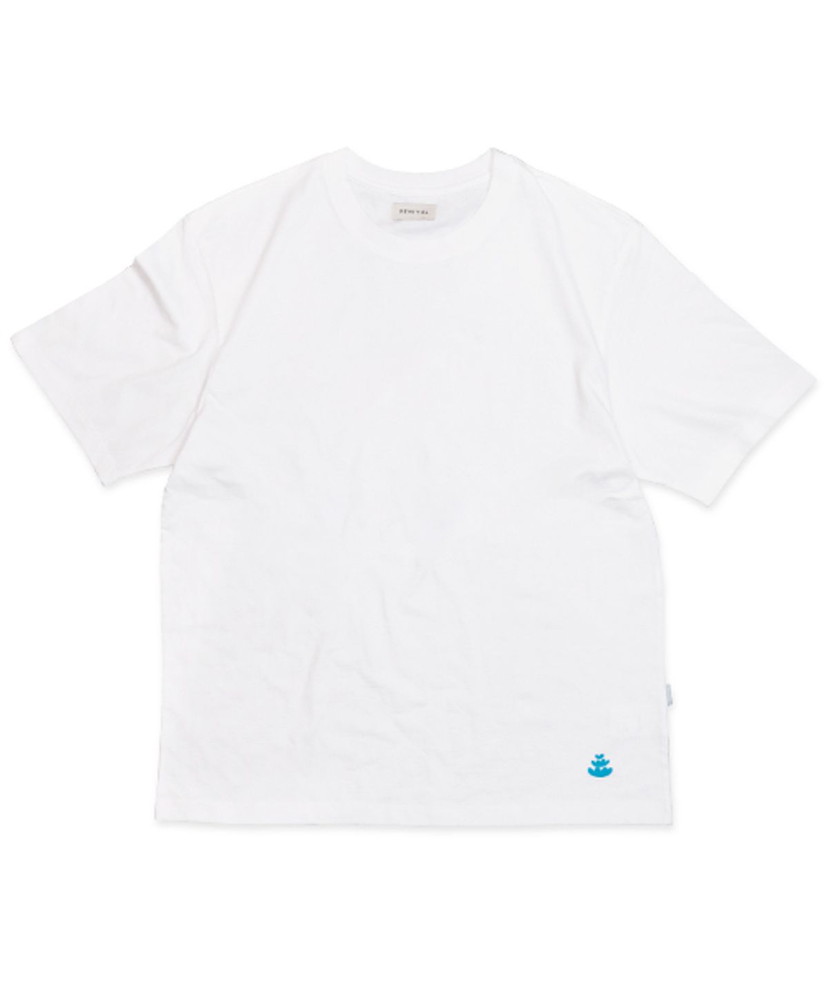 드니벨(DENIVEL) 오버핏 하트라인 심볼 티셔츠 (White)