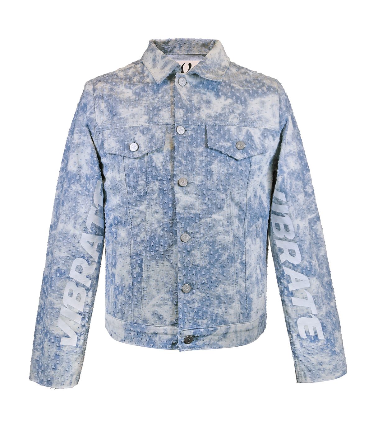 바이브레이트(VIBRATE) ASTRO TIEDYE LOGO POINT DENIM JACKET