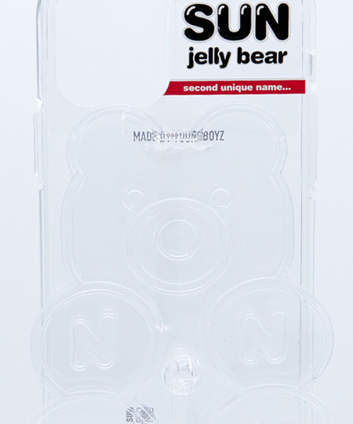 세컨드유니크네임(SECOND UNIQUE NAME) SUN CASE CLEAR JELLY BEAR CLEAR