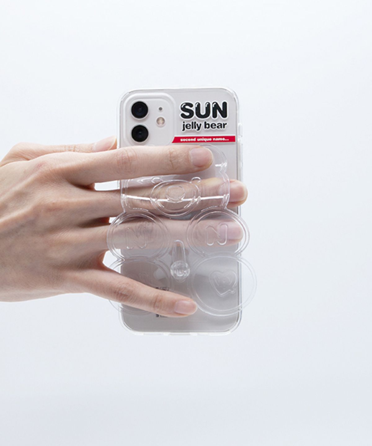 세컨드유니크네임(SECOND UNIQUE NAME) SUN CASE CLEAR JELLY BEAR CLEAR