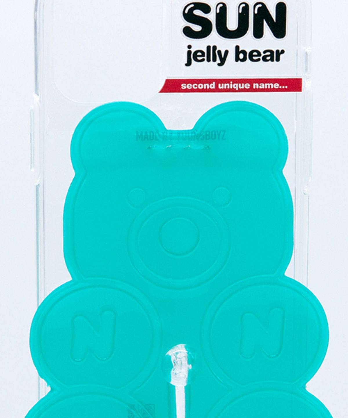 세컨드유니크네임(SECOND UNIQUE NAME) SUN CASE CLEAR JELLY BEAR GREEN